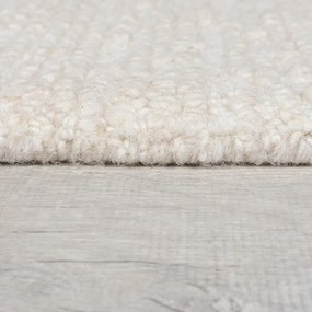 Slonovinový ručne tkaný vlnený koberec 160x230 cm Harris Boucle – Flair Rugs