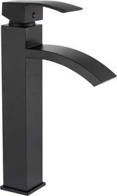Mexen Libra, vysoká umývadlová batéria, čierna matná, 745110-70