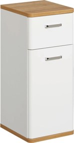 XXXLutz SPODNÁ SKRINKA, biela, biela, farba duba, 30/72/33 cm Xora - Kúpeľňové skrinky - 001977027604