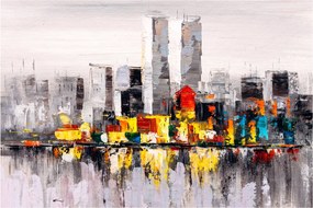 Obraz - Maľba veľkomesta (90x60 cm)