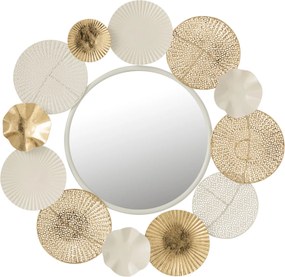Okrúhle kovové nástenné zrkadlo Circles - Ø 67*4cm
