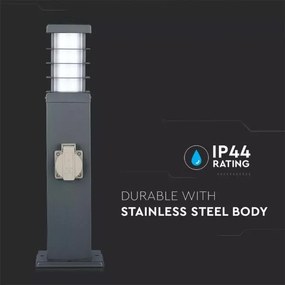 Vonkajšia lampa so zásuvkami 1xE27/13W/230V IP44