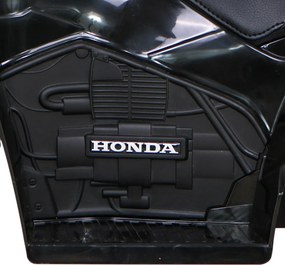 Ramiz Štvorkolka Honda 250X TRX na batérie čierna + klaksón + LED + ekokoža