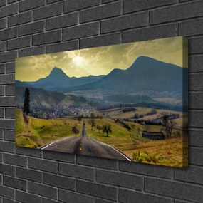 Obraz Canvas Cesta hora krajina 120x60 cm