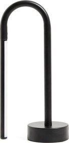 Čierna kovová LED stolová lampa (výška 30 cm) Bow – Kave Home