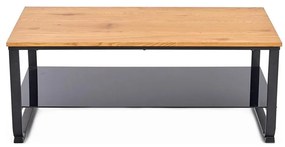 Konferenčný stolík ARTIGA 45x105 cm čierna/béžová