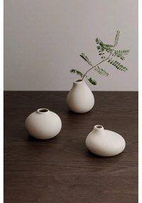 Súprava 3 bielych miniatúrnych váz Blomus Nona