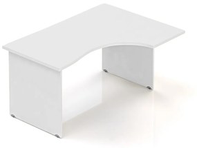 Ergonomický stôl Visio 140 x 100 cm, pravý, biela