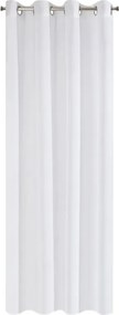 Dekorstudio Tylová záclona ESIM na dekoračných krúžkoch 140x250 cm – biela