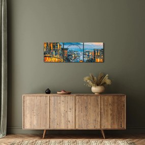 Obrázok - Cable Car, San Francisco (s hodinami) (90x30 cm)