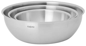 Misy v súprave 3 ks z nehrdzavejúcej ocele v striebornej farbe ø 25,5 cm Lucca 3.0 – FABINI