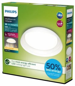 Philips - LED Stmievateľné stropné svietidlo FLETA LED/10W/230V 2700K biela