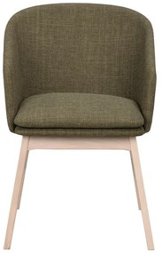 Zelené čalúnené jedálenské kreslá v súprave 2 ks Windham – Rowico