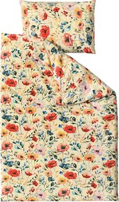 Krepové obliečky FLOREEN krémové Rozmer obliečky: 70 x 90 cm | 140 x 200 cm