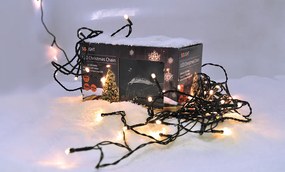 LED vonkajšia vianočná reťaz - 200 LED - 8 funkcií - farba teplá biela