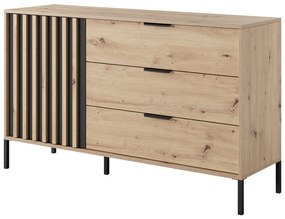 Komoda Tallin 138 (dub artisan + antracit). Akcia -20%. Vlastná spoľahlivá doprava až k Vám domov. 1071400