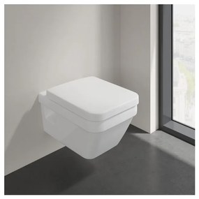 Villeroy & Boch Villeroy Boch - Inštalačný systéme ViConnect + tlačidlo biele + závesné WC 370x530mm, DirectFlush + sedátko s poklopom SoftClosing SET 2