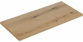 Závěsná skříňka Iconic Wiki s deskou a umyvadlem 100 cm kašmír/dub evoke