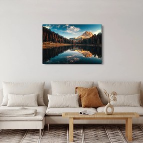 Obraz - Alpy, Taliansko, Dolomity, Lago Antorno (90x60 cm)