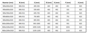 Mexen Lima, sprchovací kút so skladacími dverami 90 (dvere) x 120 (stena) cm, 6mm číre sklo, čierny profil + slim sprchová vanička biela s čiernym sifónom, 856-090-120-70-00-4010B