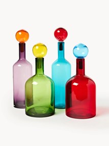 Súprava dekoračných fliaš Bubbles, 4 diely