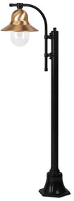 Stĺpové svietidlo Toscane 1-pl. 150 cm čierne