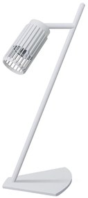 Stolná lampa Vertical, 1x biele kovové tienidlo, w