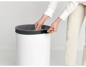 Biely kovový kôš na bielizeň 60 l – Brabantia