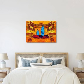 Sklenený obraz - Staroveká maľba (70x50 cm)
