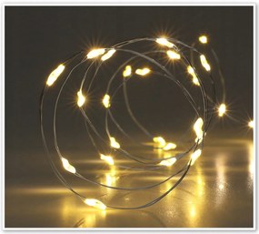 Světelný LED řetěz s časovačem Anton 95 cm teplý bílý