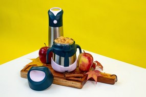 Termoska na jedlo - indigo/ružová