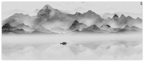 Obraz - Japonské jazero (120x50 cm)
