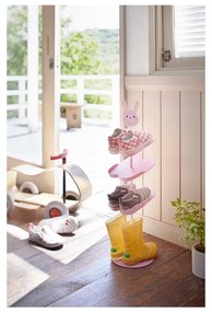 Detský ružový stojan na topánky YAMAZAKI Kid´s Shoe Rack