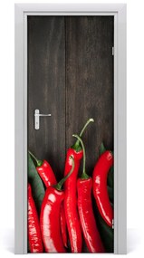 Fototapeta na dvere samolepiace chilli 95x205 cm