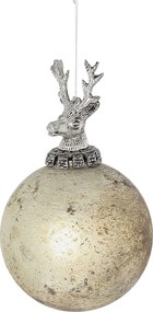 Sklenená ozdoba Royal Deer Matte 10x10x16 cm