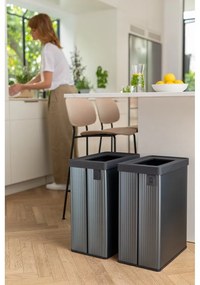 Sivý odpadkový kôš na triedený odpad z recyklovaného plastu 54 l Verto Recycle – Curver