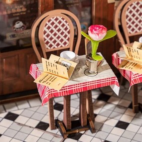 RoboTime 3D LED zarážka na knihy Setkání v pasáži, napájení 2xAAA