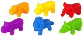 LEAN TOYS Vzdelávacia hračka triedenie a počítanie – zvieratká 60 prvkov