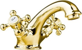 Stojančeková umývadlová batéria v zlatej farbe Antea – Sapho