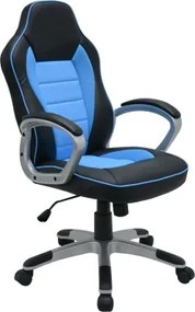 Kancelárske kreslo Star, čierne/modré%