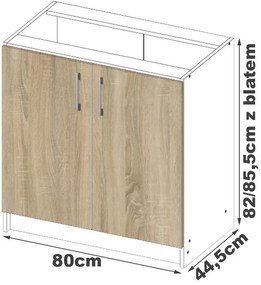 Kuchynská linka Artus S80 D2