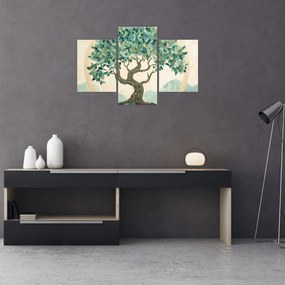 Obraz – Elegantná mozaika so stromom (90x60 cm)
