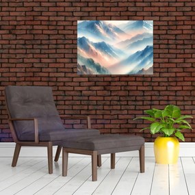 Obraz - Akvarelové hory (70x50 cm)