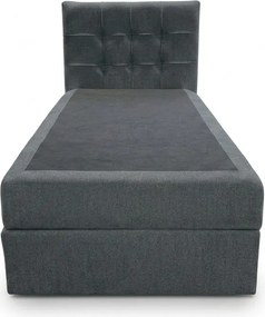 Čalúnená posteľ boxspring DIRELIS VIBE 90x200 cm tmavosivá Matrac: Bonell pružinová matrac