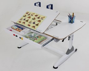 AMADEUS -  AMADEUS Detský rastúci stôl ROLAND V biely