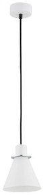 Argon 4681 - Luster na lanku BEVERLY 1xE27/15W/230V biela/lesklý chróm