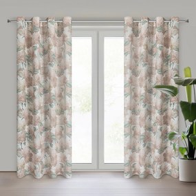 ZÁVES NA KRÚŽKOCH DEMI 140X250 CM VZOROVANÁ