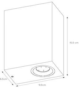 Lucide 22860/10/31 - LED Stmievateľné vonkajšie svietidlo ZORA 2xGU10/5W/230V IP44