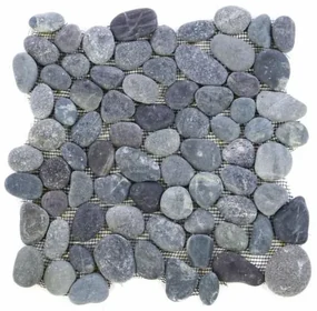 Divero Garth 968 Mozaika riečne okruhliaky - sivá 1 m2 - 30x30x1,5 cm