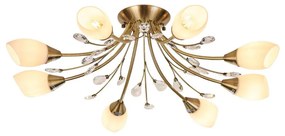 Brilagi - Prisadený luster MEGAPOLIS 8xE14/60W/230V bronzová